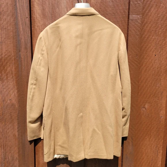 Men's Vintage Tan Wool Sportcoat Blazer Jacket - Picture 8 of 10